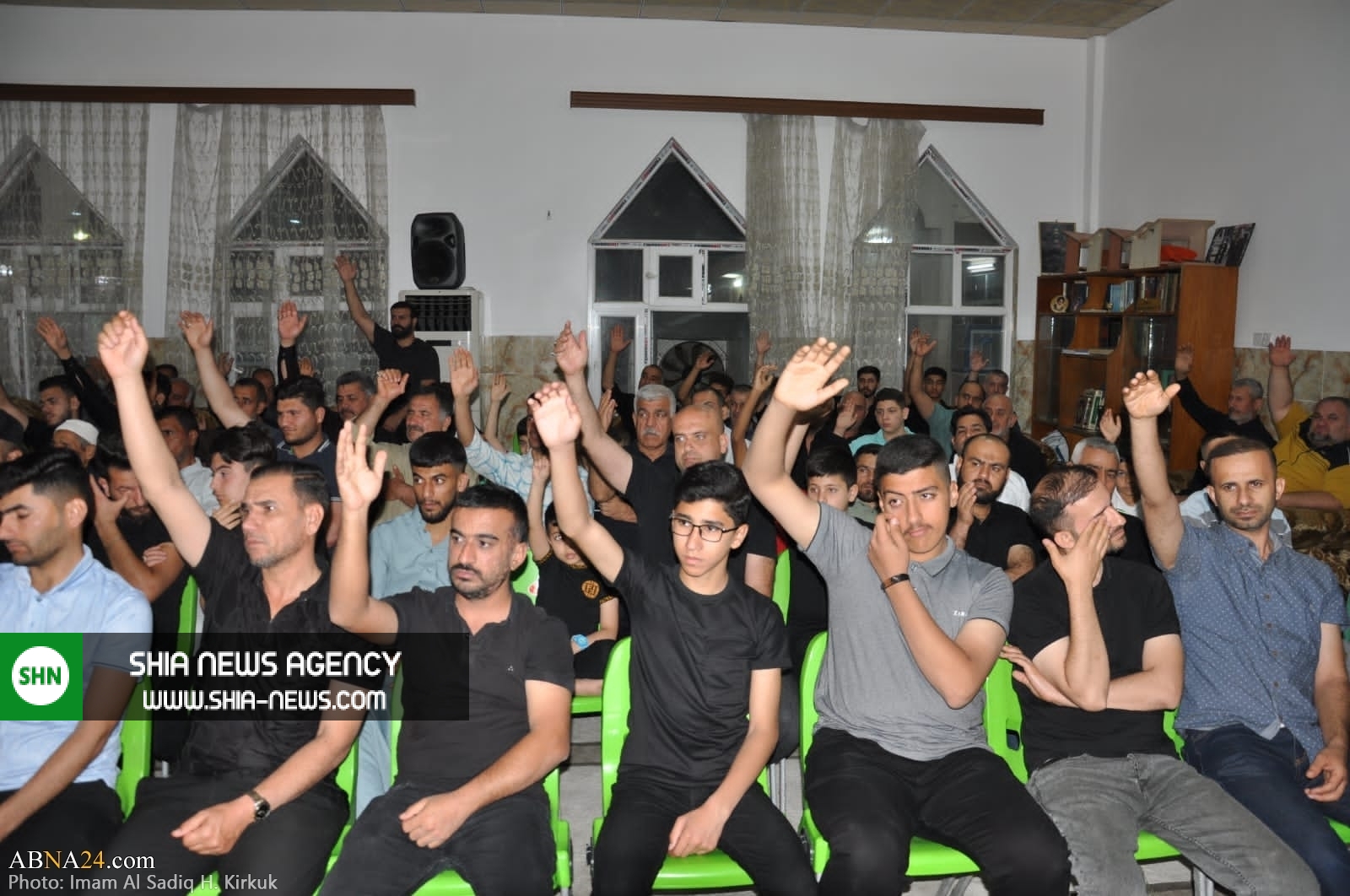 تصاویر/ عزاداری شهادت امام ششم شیعیان در شهر کرکوک