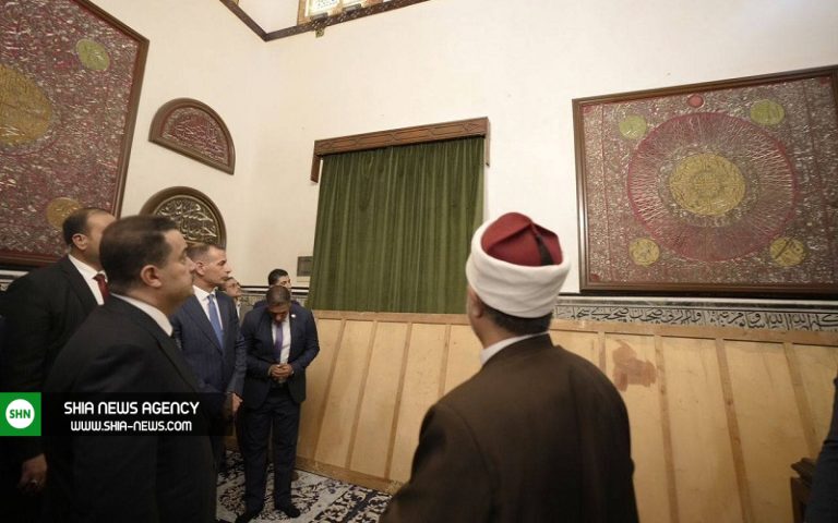بازدید نخست‌وزیر عراق از مسجد امام حسین (ع) قاهره+ تصاویر