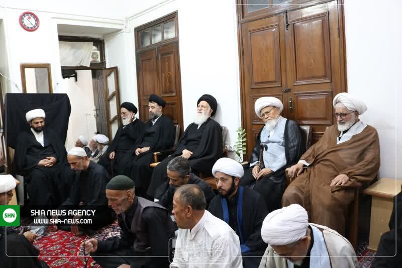 تصاویر/ مراسم عزاداری شهادت امام جواد(ع) در دفتر آیت الله علوی بروجردی تصاویر/ مراسم عزاداری شهادت امام جواد(ع) در دفتر آیت الله علوی بروجردی
