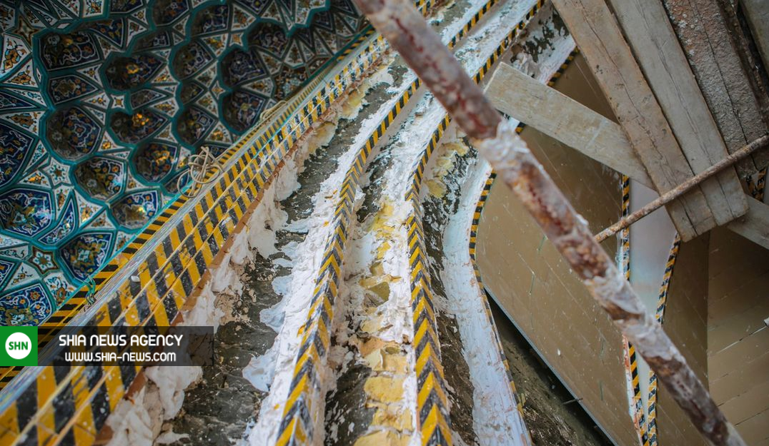 بازسازی قدیمی‌ترین ورودی حرم حضرت عباس(ع) + تصاویر