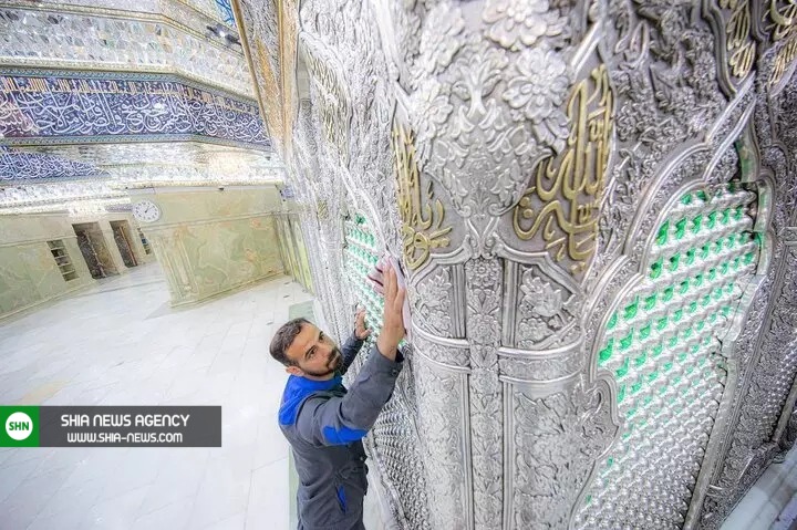 حرم امام حسین (ع) در آستانه محرم شستوشو شد حرم امام حسین (ع) در آستانه محرم شستوشو شد