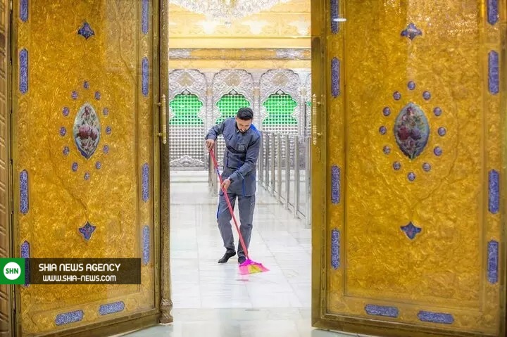 حرم امام حسین (ع) در آستانه محرم شستوشو شد حرم امام حسین (ع) در آستانه محرم شستوشو شد