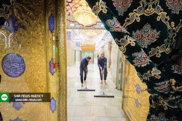 حرم امام حسین (ع) در آستانه محرم شستوشو شد حرم امام حسین (ع) در آستانه محرم شستوشو شد