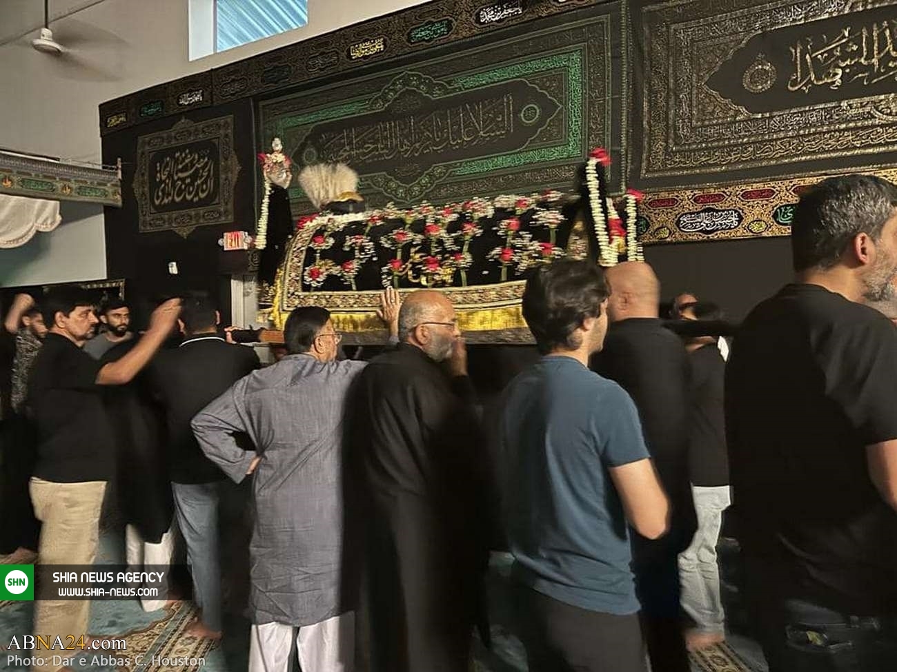 تصاویر/ تشییع نمادین امام محمدباقر(ع) در هیوستون آمریکا