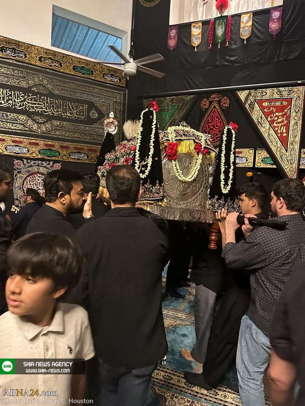 تصاویر/ تشییع نمادین امام محمدباقر(ع) در هیوستون آمریکا
