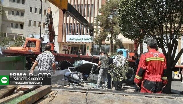 زیر گرفتن طلبکار با تریلی در سمنان + تصویر
