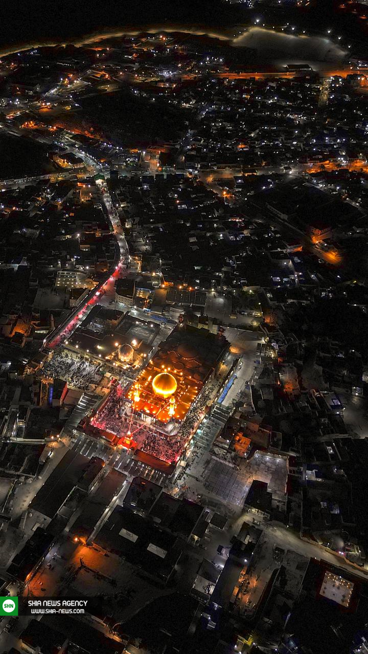 نخستین تصویر هوایی از حرم امامین عسکریین(ع)+ فیلم