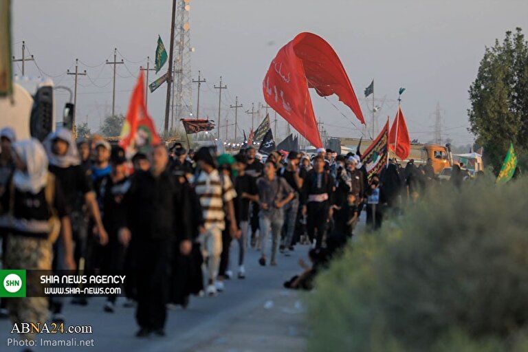 تصاویر/ پیاده روی اربعین حسینی در نقاط مختلف عراق