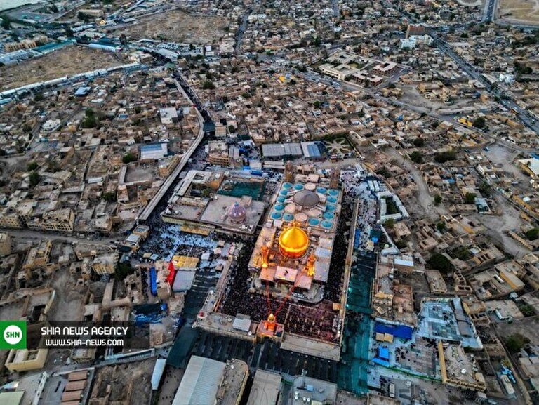 تصاویر هوایی از حرمین عسکریین در سامراء
