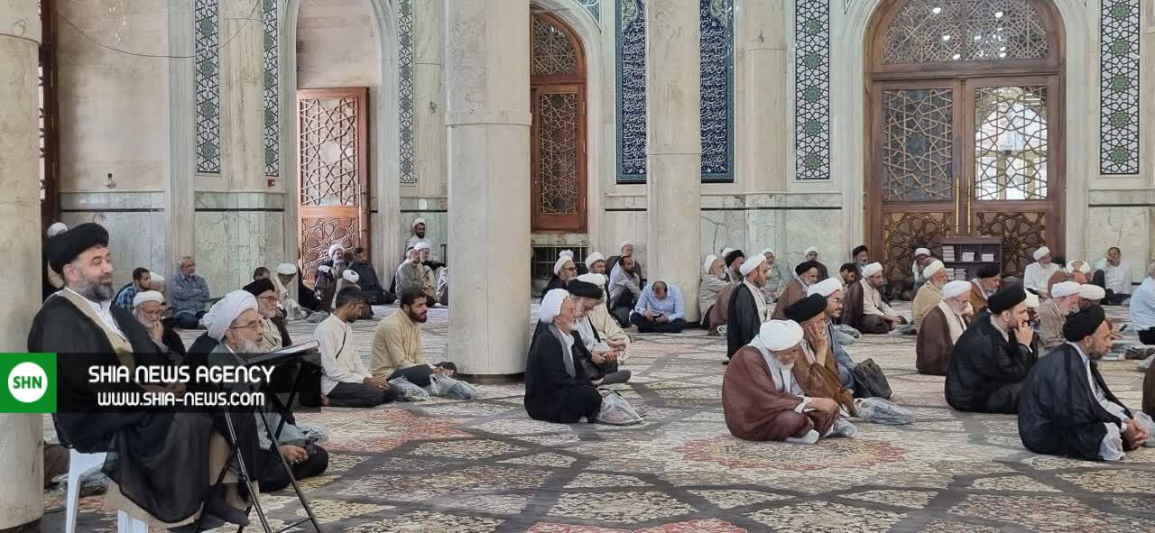 تصاویری از آغاز درس خارج فقه آیت الله علوی بروجردی در مسجد اعظم