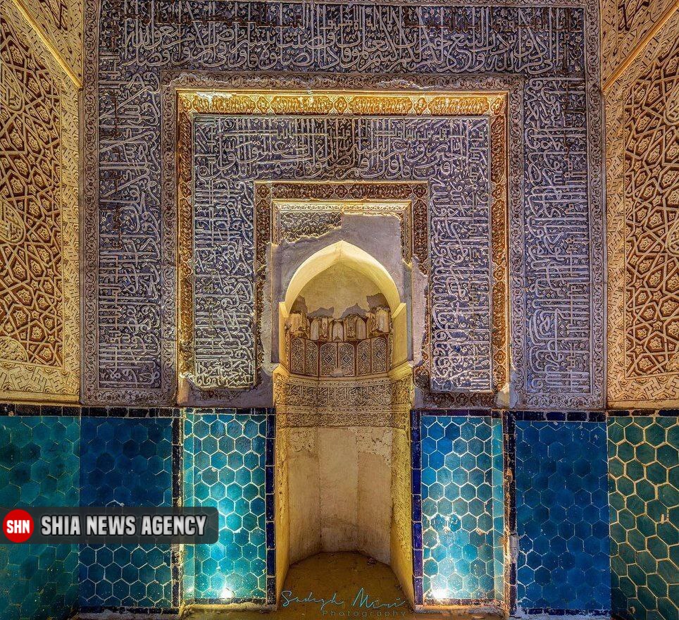 تصاویری از محراب زیبای مسجد جامع ساوه