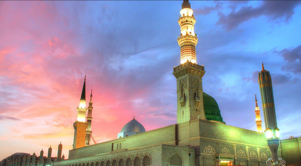 تصویری زیبا از مسجد النبی