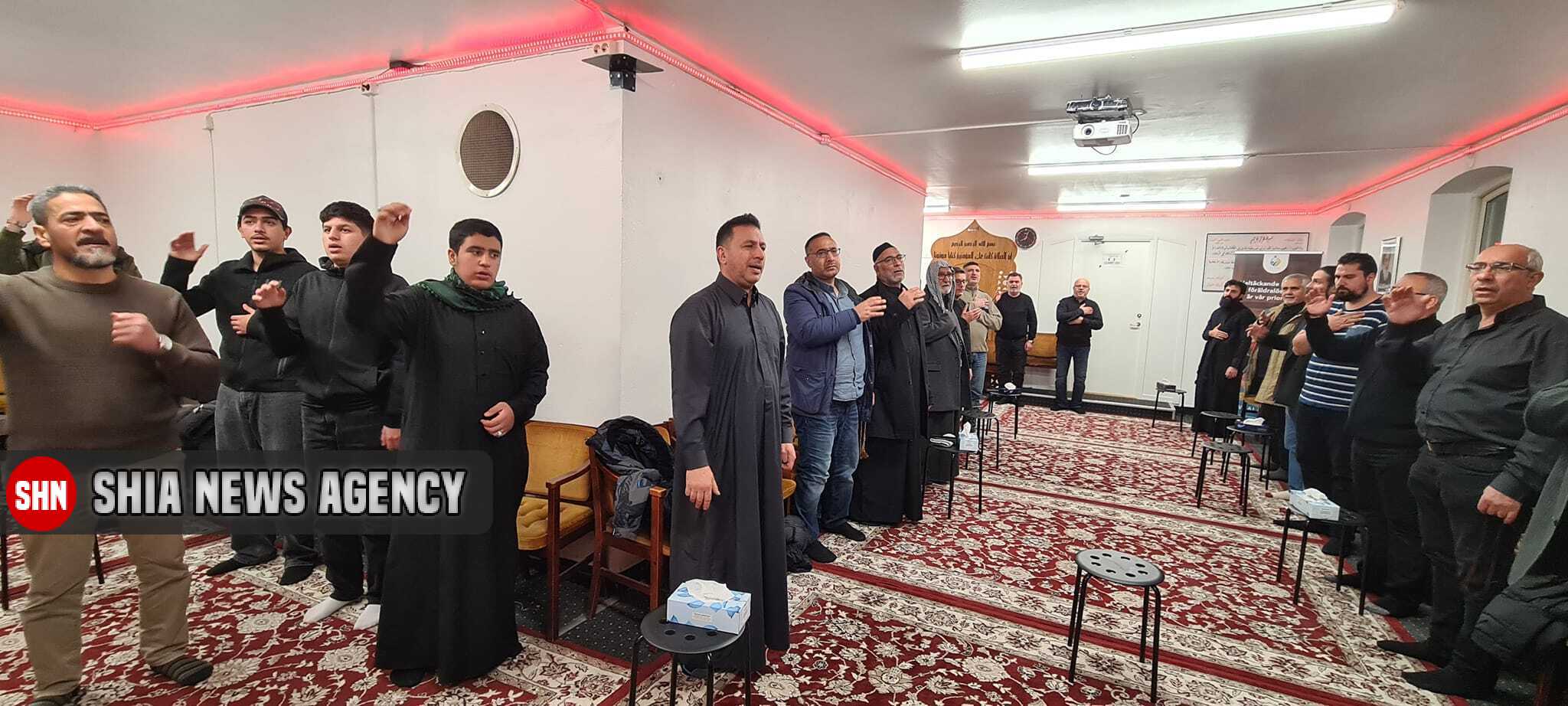 تصاویر | مراسم عزاداری ایام فاطمیه در شهر کریخانستاد سوئد