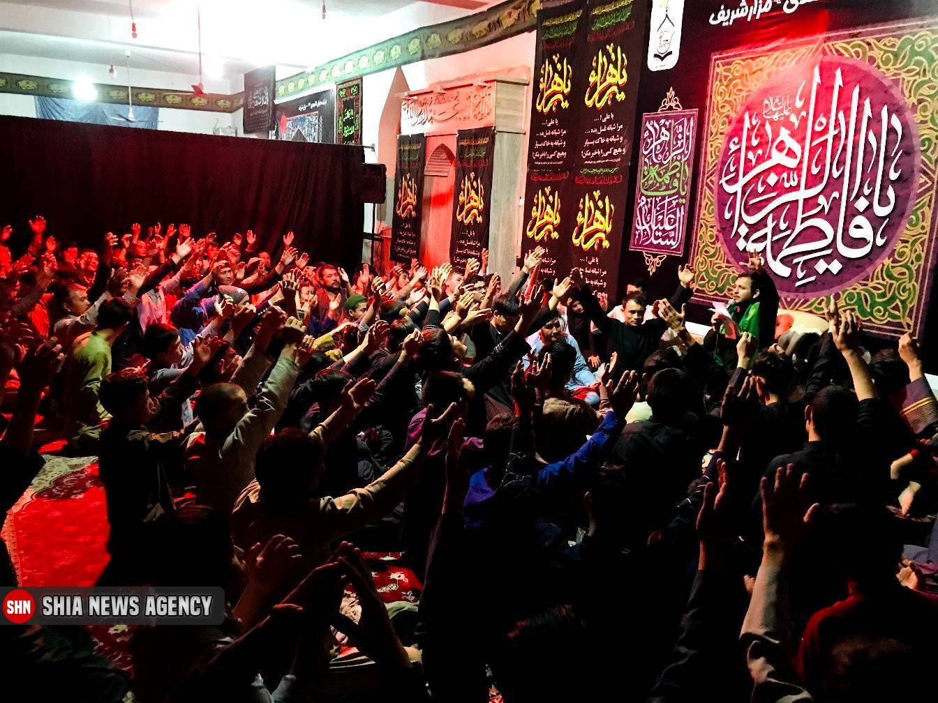 تصاویر/ مراسم شهادت حضرت زهرا(س) در شهر مزارشریف افغانستان