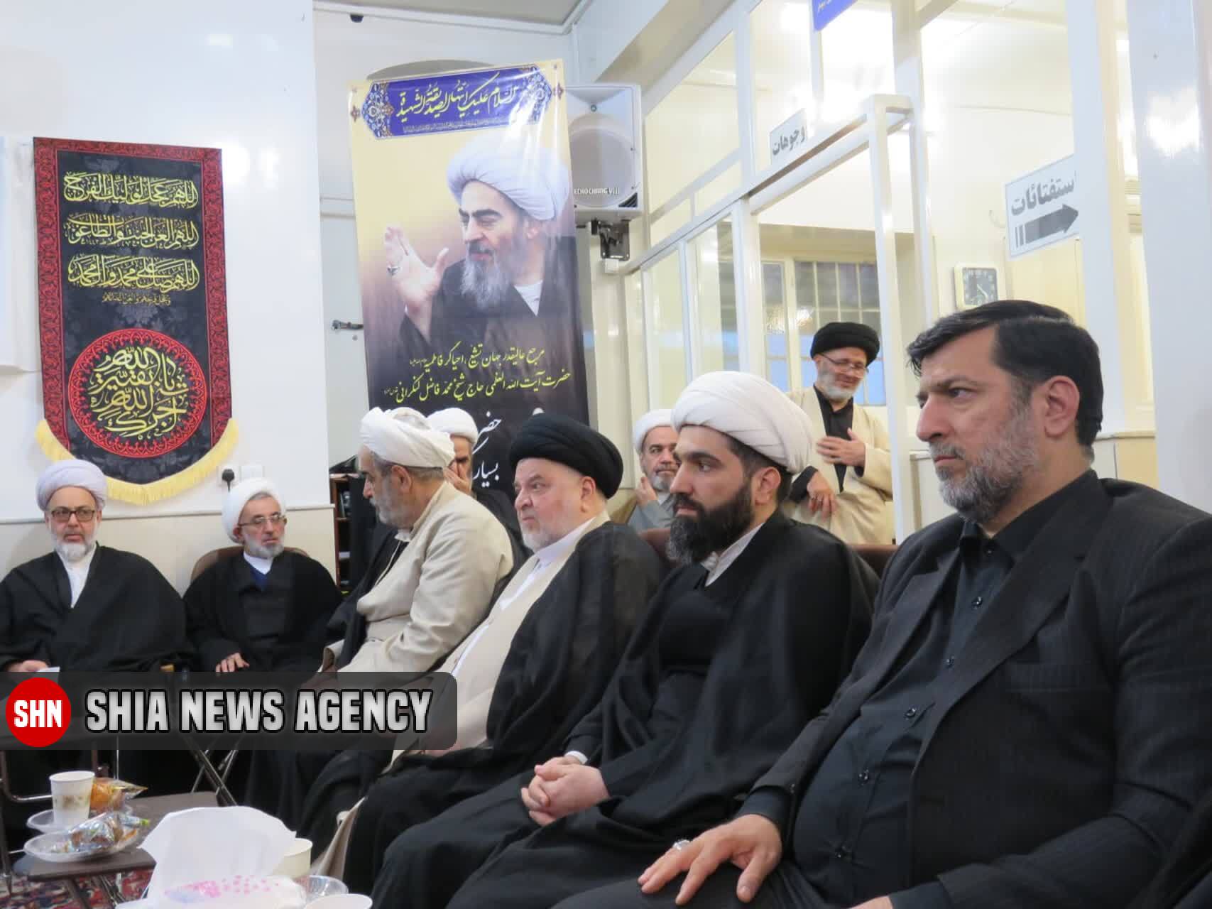 مراسم عزاداری ایام فاطمیه در دفتر آیتالله فاضل لنکرانی مراسم عزاداری ایام فاطمیه در دفتر آیتالله فاضل لنکرانی