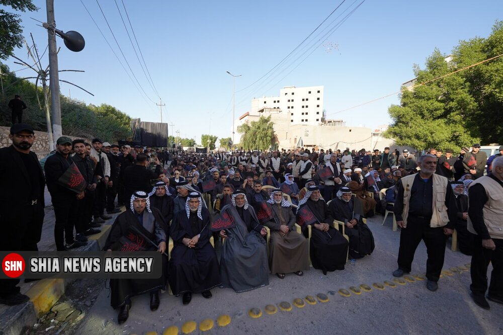 تصاویر/ راهپیمایی آیت الله بشیر نجفی در روز شهادت حضرت زهرا (س)