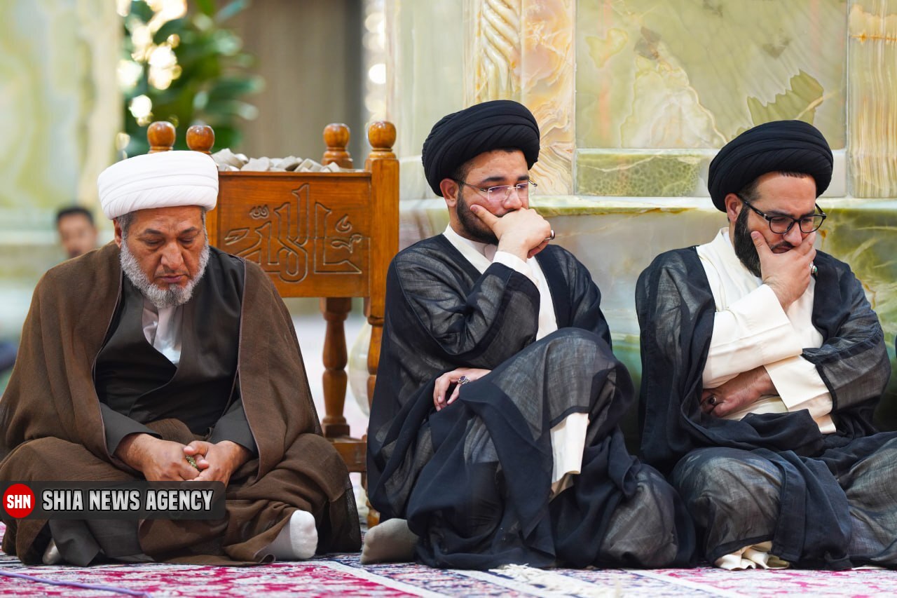 تصاویر| مراسم عزاداری سالگرد تخریب بقیع در حرم مطهر امامین عسکریین(ع)