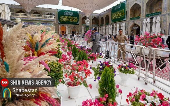 تصاویر| گل آرایی آستان مطهر علوی به مناسبت میلاد کریم اهل بیت(ع) تصاویر| گل آرایی آستان مطهر علوی به مناسبت میلاد کریم اهل بیت(ع)