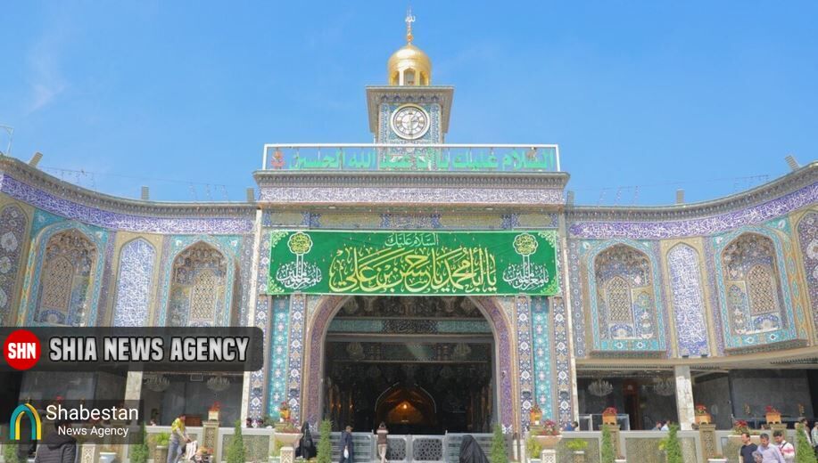 گل‌آرایی حرم امام حسین(ع) به مناسبت میلاد کریم اهل‌بیت(ع)
