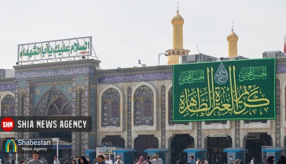 گل‌آرایی حرم امام حسین(ع) به مناسبت میلاد کریم اهل‌بیت(ع)