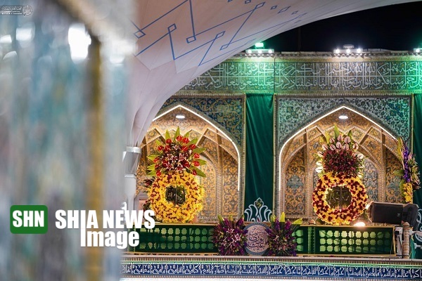 گلآرایی حرم علوی در آستانه نیمه شعبان گلآرایی حرم علوی در آستانه نیمه شعبان