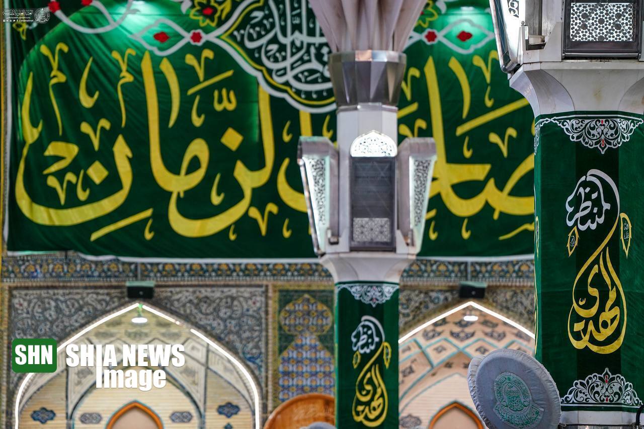 گلآرایی حرم علوی در آستانه نیمه شعبان گلآرایی حرم علوی در آستانه نیمه شعبان