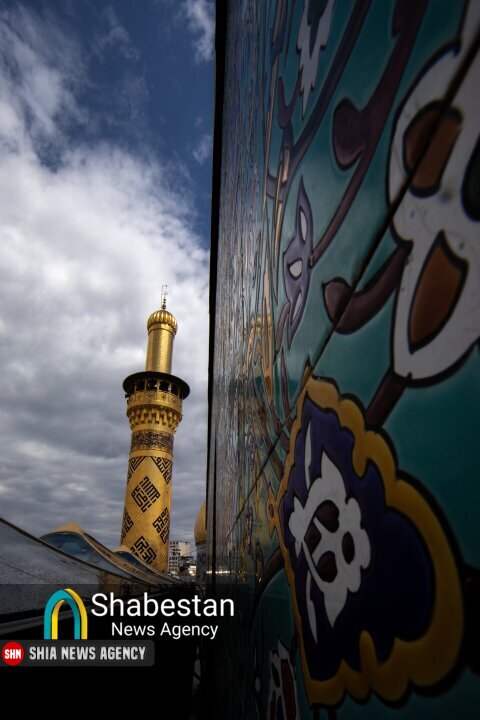 حال و هوای بارانی در آستان مقدس حضرت عباس(ع)