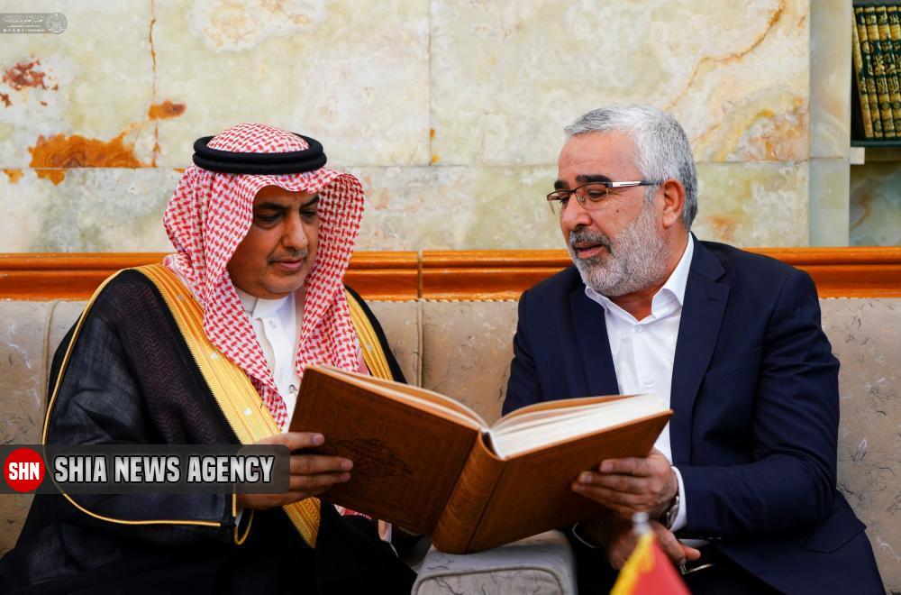 تشرف سفیر عربستان به حرم امیرالمومنین (علیه السلام)