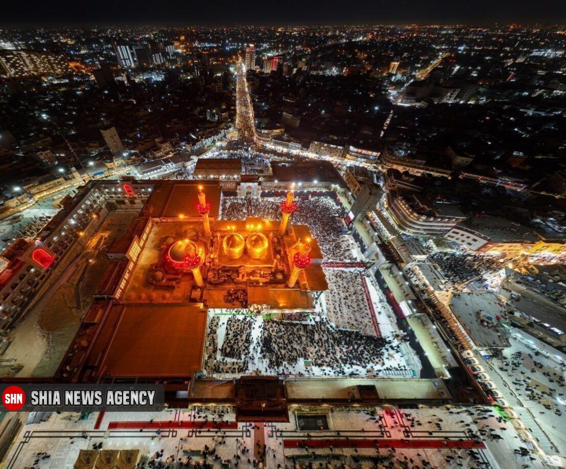 تصاویر دیدنی از حرم مطهر کاظمین در شب شهادت امام جواد (ع)