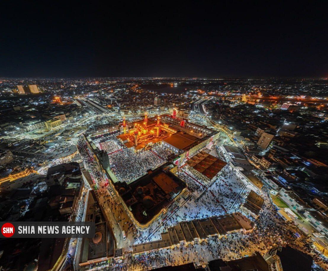 تصاویر دیدنی از حرم مطهر کاظمین در شب شهادت امام جواد (ع)