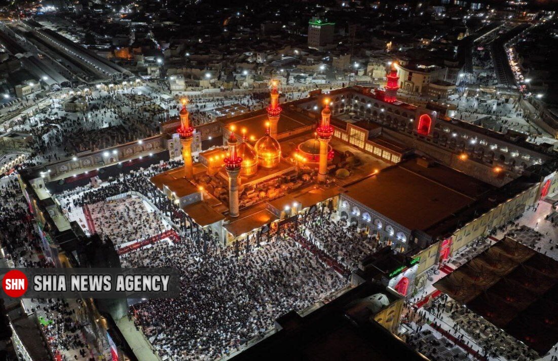 تصاویر دیدنی از حرم مطهر کاظمین در شب شهادت امام جواد (ع)
