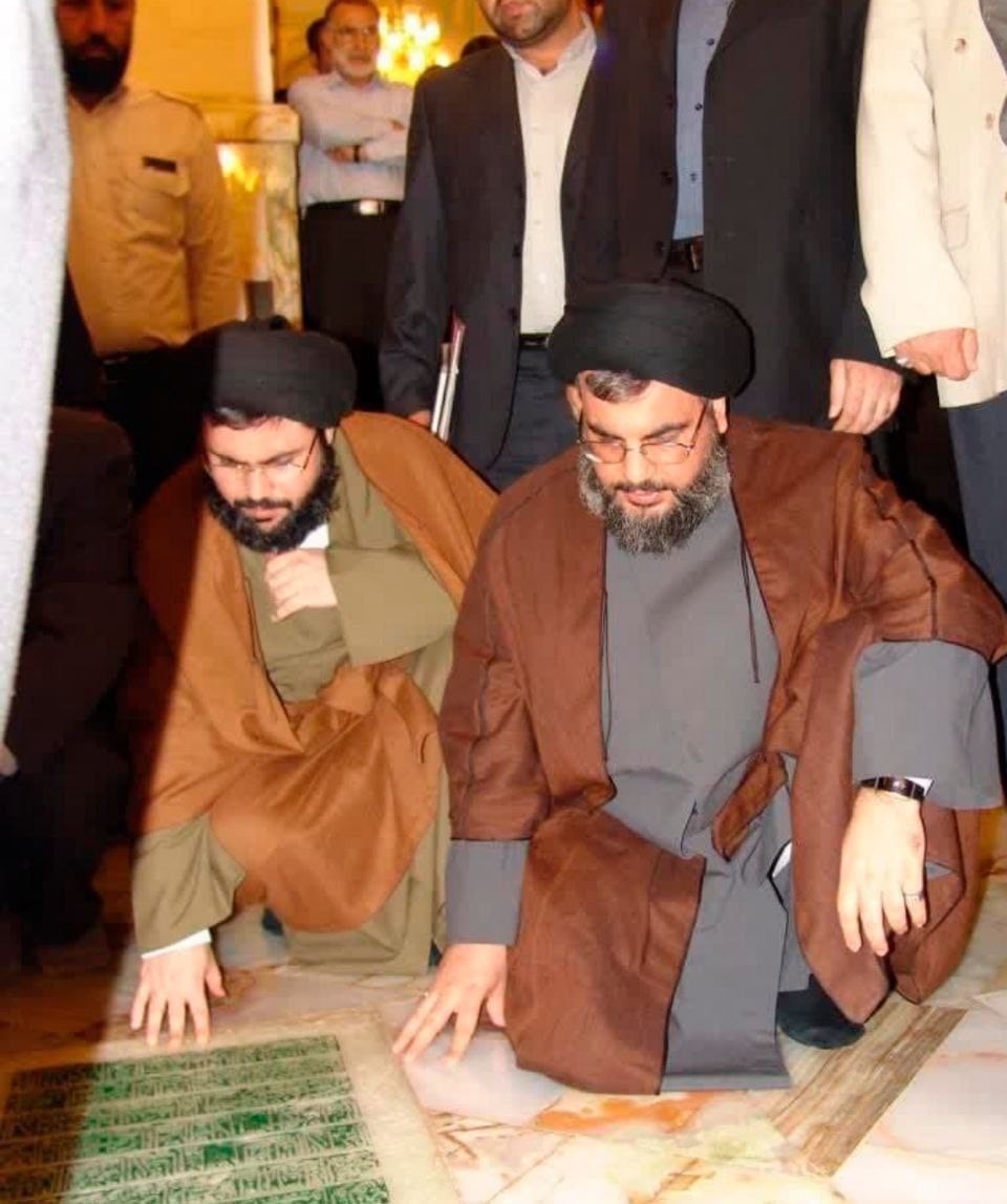 دو رهبر حزب الله لبنان در یک قاب دو رهبر حزب الله لبنان در یک قاب