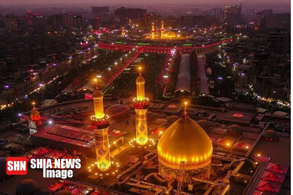 آغاز سال نو میلادی در حرم امام حسین (ع) + فیلم