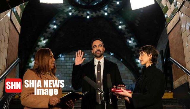 شهردار جدید نیویورک با دستی بر قرآن سوگند خورد