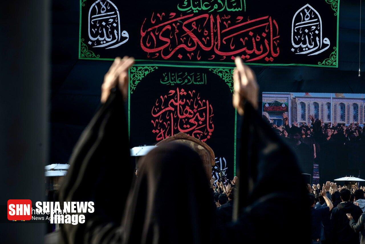 عزاداری زائران در کربلا در سالروز ارتحال حضرت زینب(س)