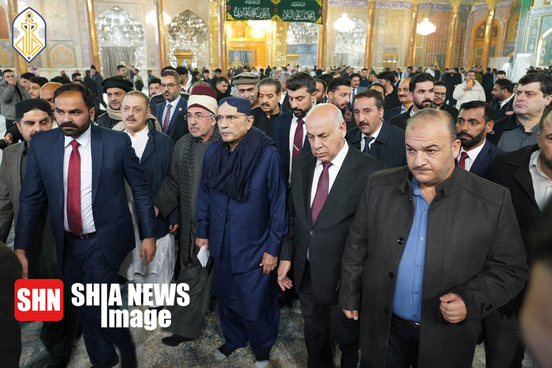 رئیسجمهور پاکستان در حرم امامین کاظمین(ع) + عکس رئیسجمهور پاکستان در حرم امامین کاظمین(ع) + عکس