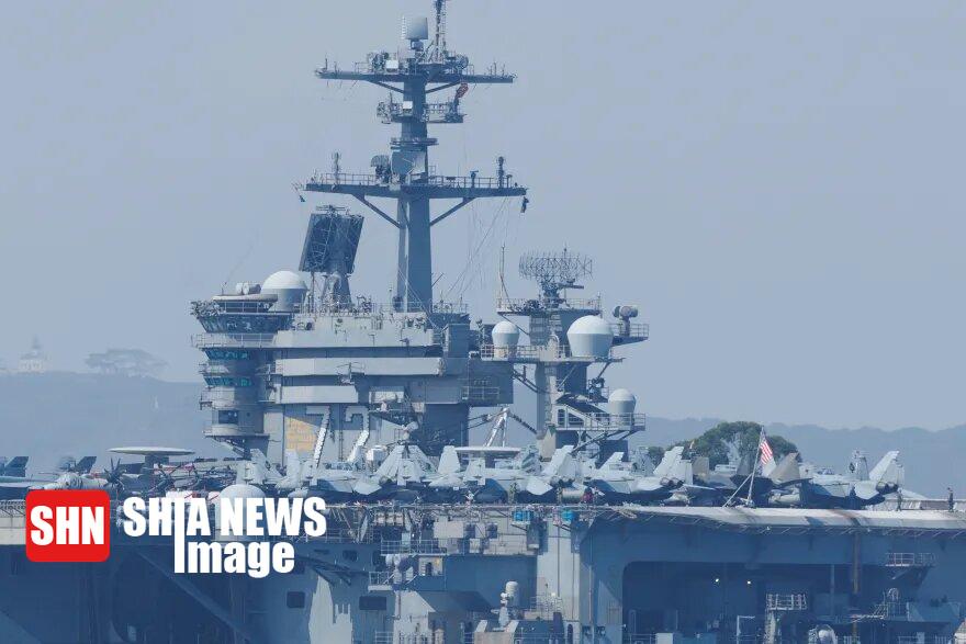 سرنگونی یک پهپاد ایرانی در نزدیکی یک ناو هواپیمابر آمریکایی