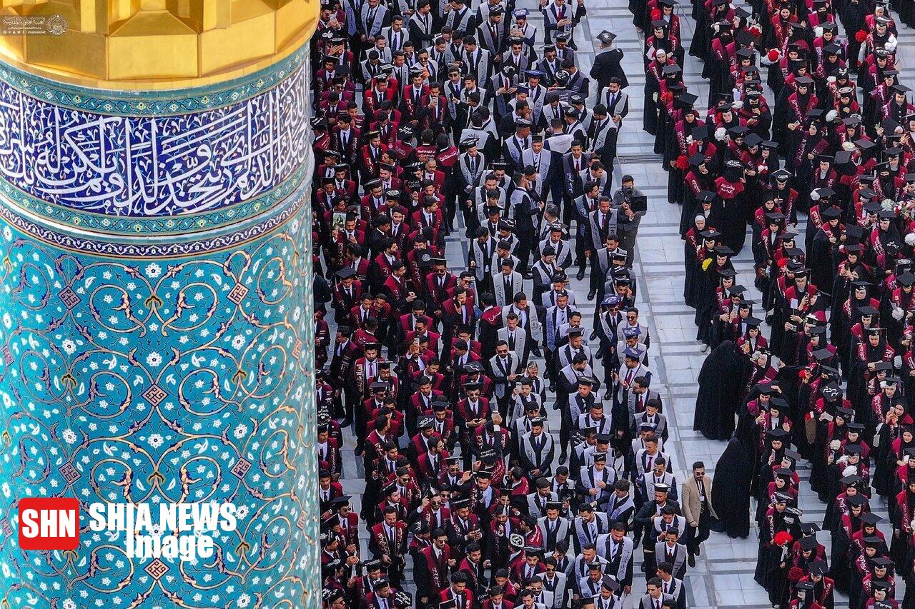 مراسم فارغ التحصیلی ۹ هزار دانشجو در حرم امام علی (ع)
