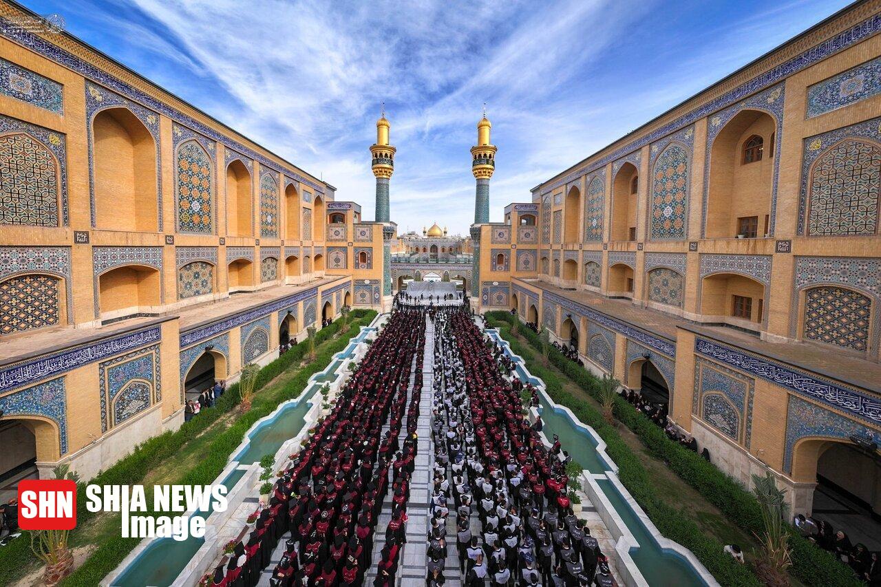 مراسم فارغ التحصیلی ۹ هزار دانشجو در حرم امام علی (ع)