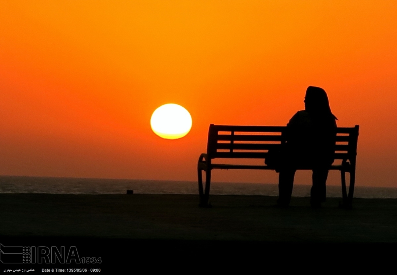 تصاویری از غروب زیبای بندر بوشهر