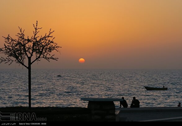 تصاویری از غروب زیبای بندر بوشهر