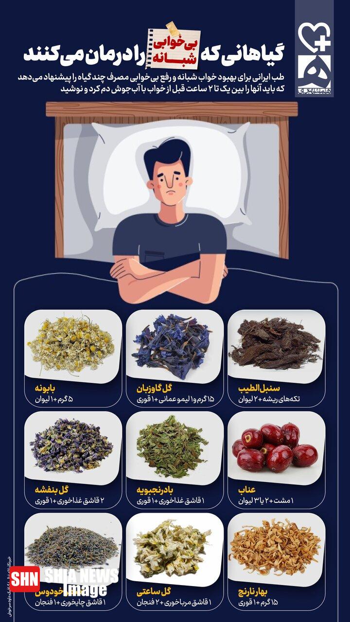 معرفی ۹ گیاه برای درمان بیخوابی شبانه معرفی ۹ گیاه برای درمان بیخوابی شبانه