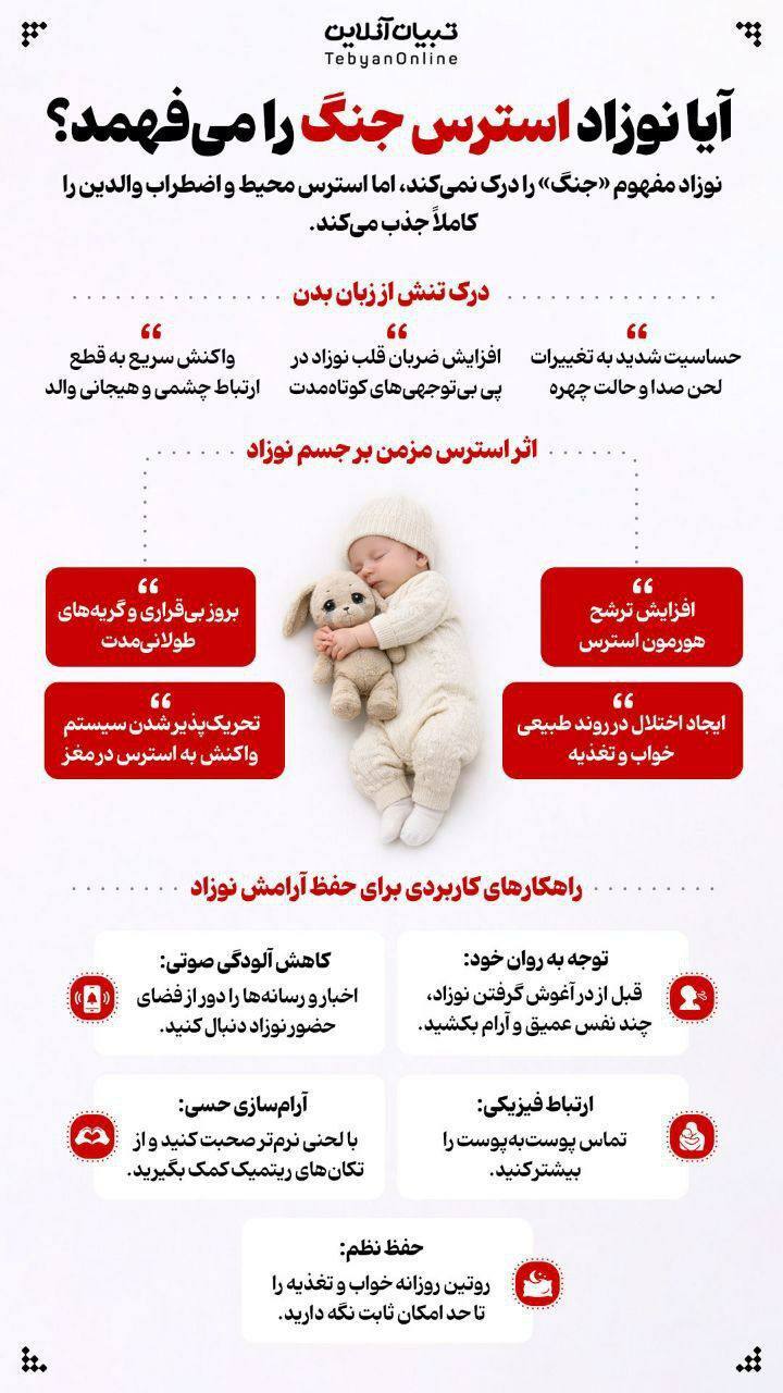 آیا نوزاد استرس جنگ را می‌فهمد؟