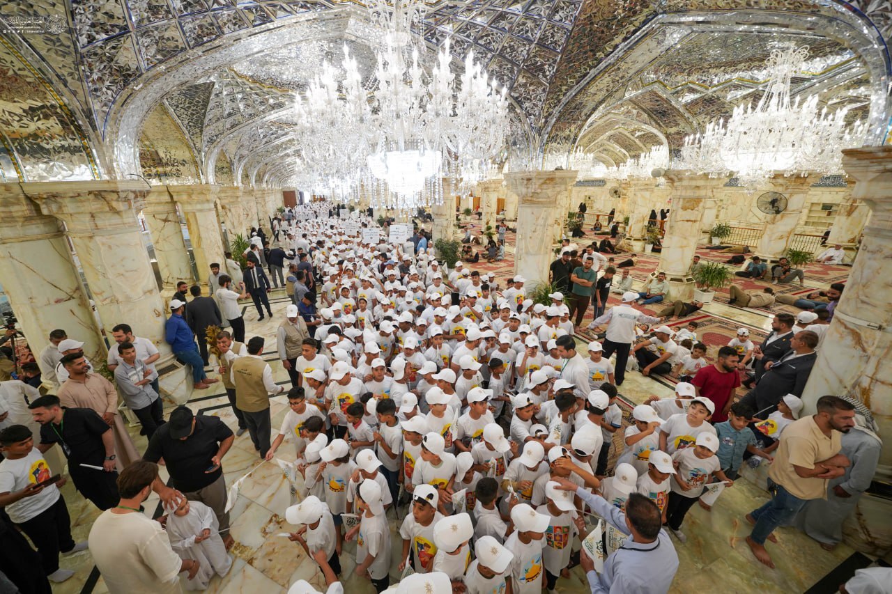 بیعت هزار کودک یتیم با امیرالمومنین (ع) در حرم نجف