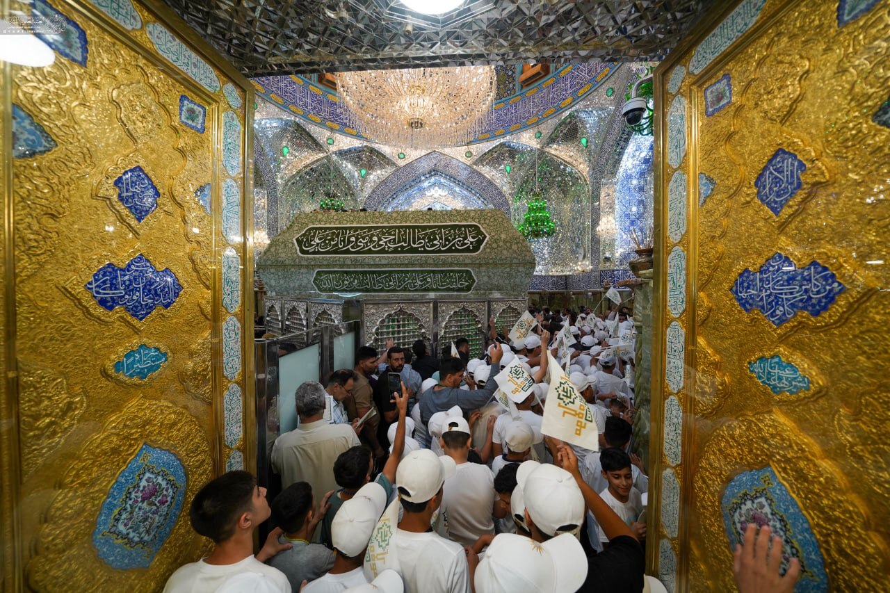 بیعت هزار کودک یتیم با امیرالمومنین (ع) در حرم نجف