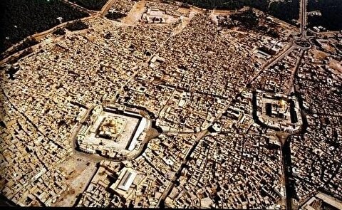 عکس قدیمی از بین الحرمین