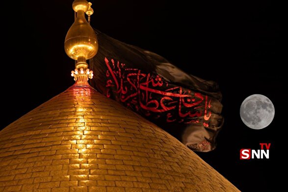 تصاویری زیبا از ماه کامل بر فراز آسمان حرم امام حسین (ع) تصاویری زیبا از ماه کامل بر فراز آسمان حرم امام حسین (ع)