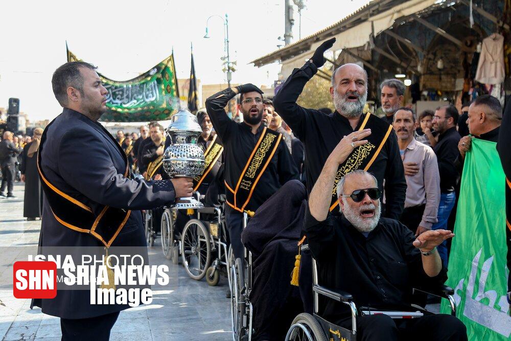 تصاویر | دسته های عزاداری در حرم مطهر حضرت معصومه (س)