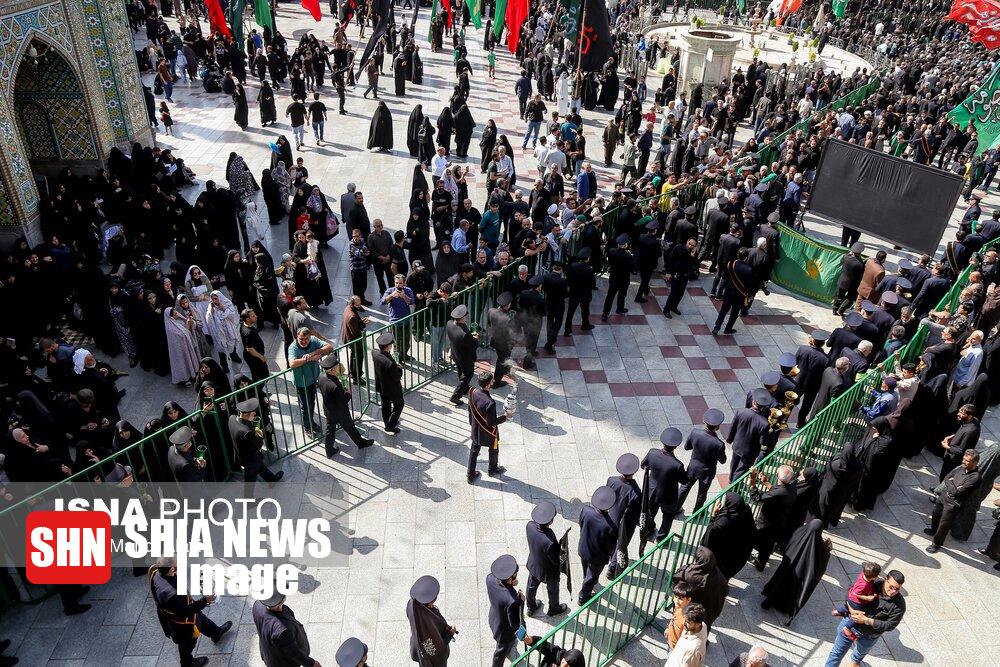 تصاویر | دسته های عزاداری در حرم مطهر حضرت معصومه (س)