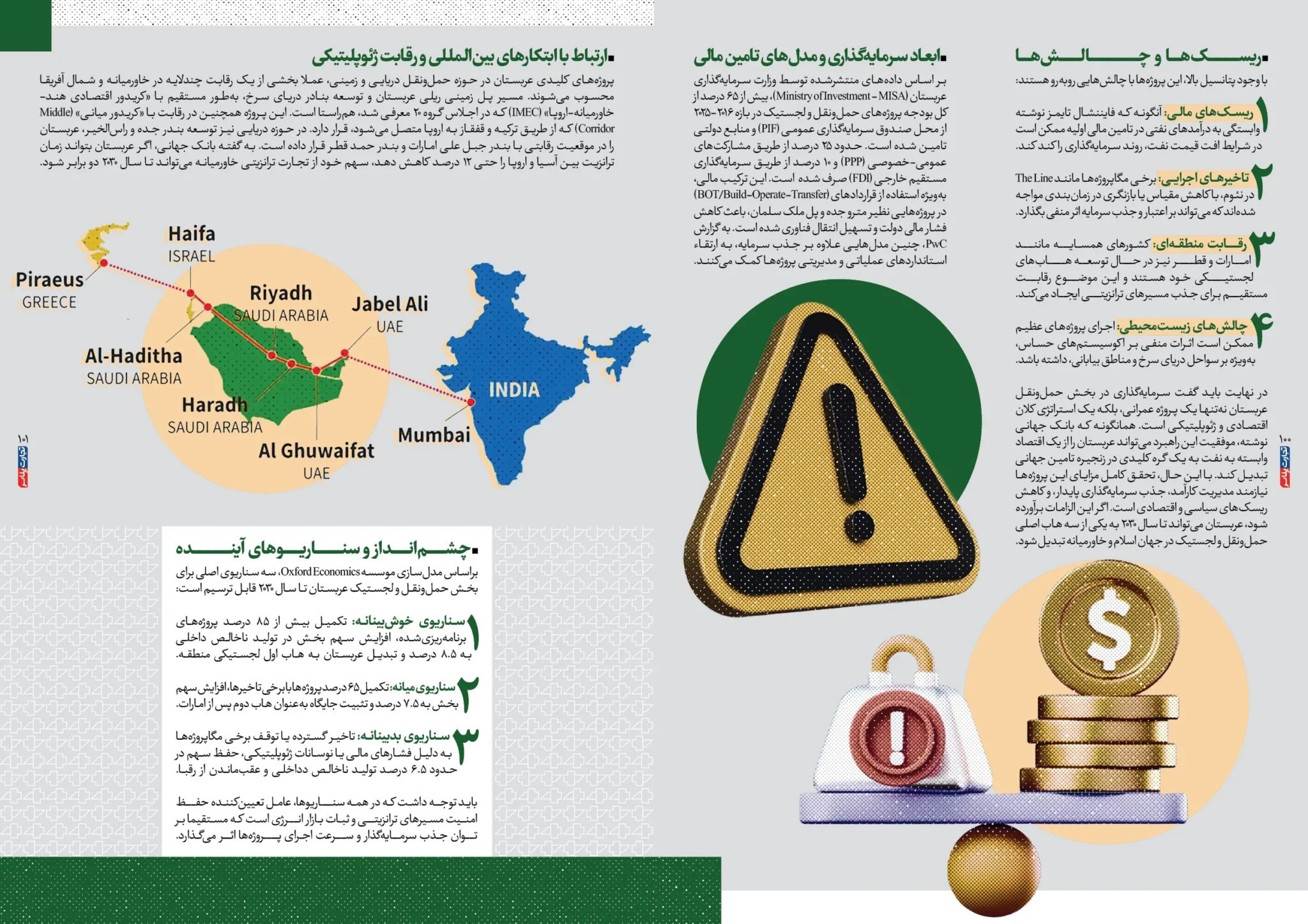 خیز عربستان برای تغییر موازنه ترانزیتی خاورمیانه